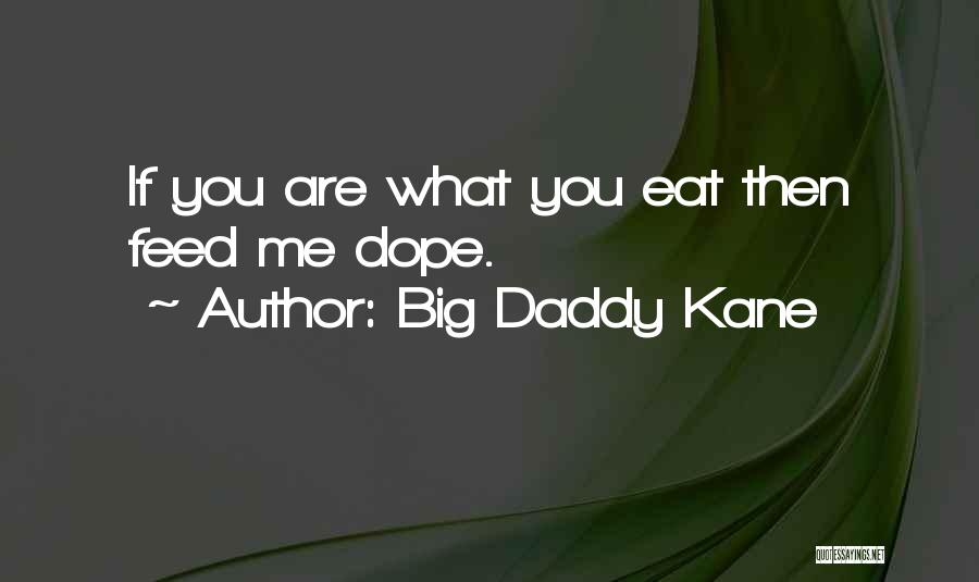 You Are What You Eat Quotes By Big Daddy Kane