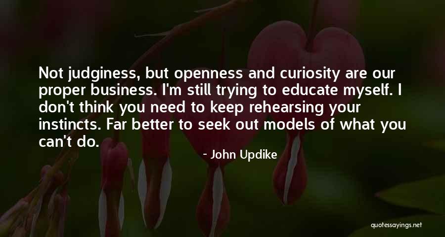 You Are What You Seek Quotes By John Updike You Are What You Seek Quotes By John Updike