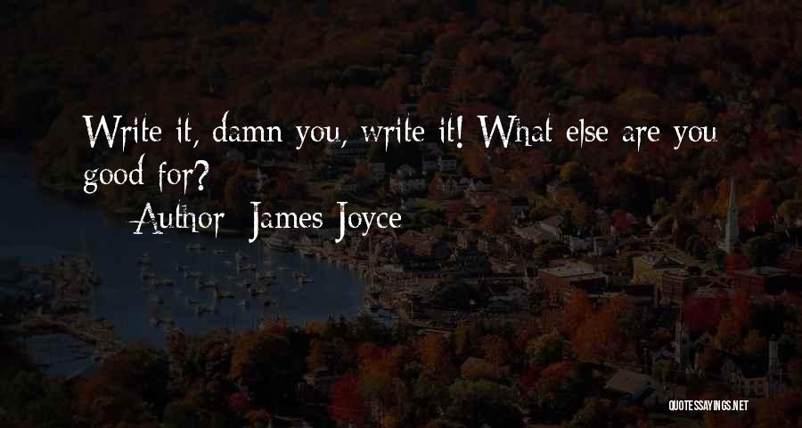 You Are What You Write Quotes By James Joyce