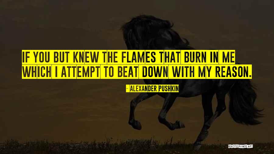 You Beat Me Down Quotes By Alexander Pushkin