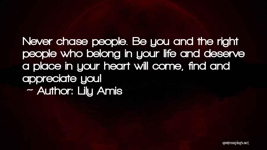 You Belong In My Heart Quotes By Lily Amis