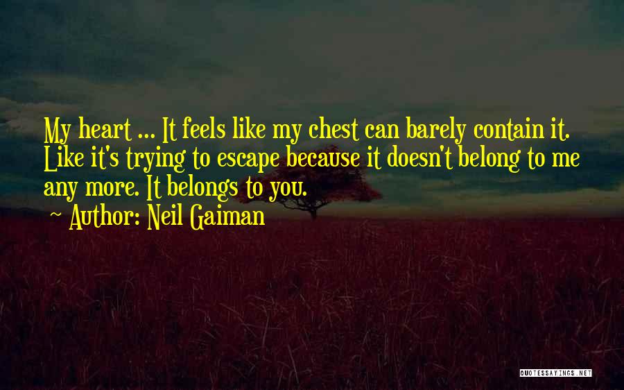 You Belong To Me Quotes By Neil Gaiman