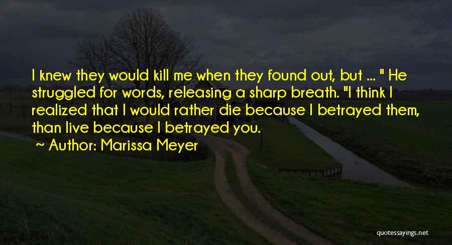 You Betrayed My Love Quotes By Marissa Meyer