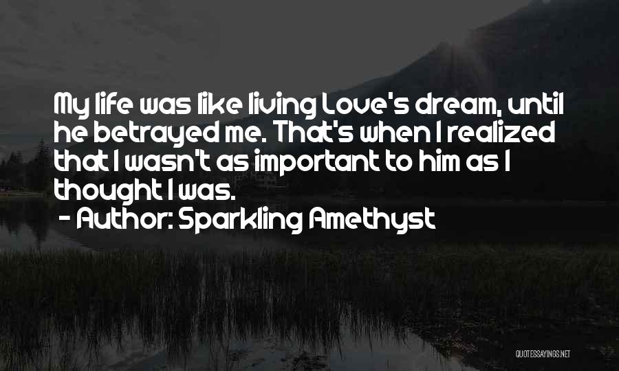 You Betrayed My Love Quotes By Sparkling Amethyst