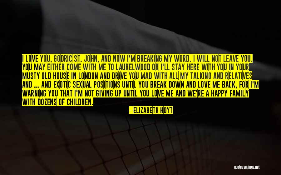 You Break Me Down Quotes By Elizabeth Hoyt