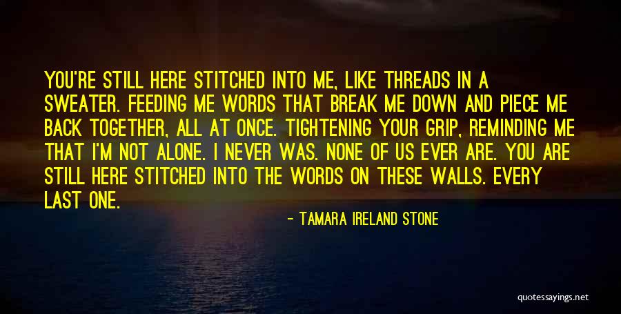 You Break Me Down Quotes By Tamara Ireland Stone