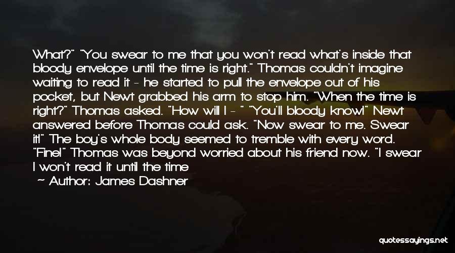 You Break My Promise Quotes By James Dashner