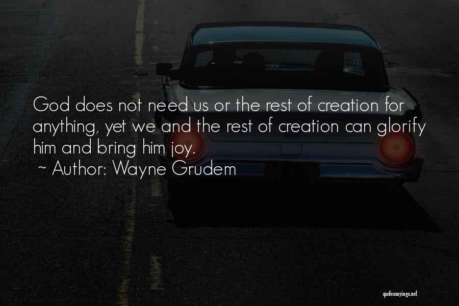 You Bring Me Joy Quotes By Wayne Grudem