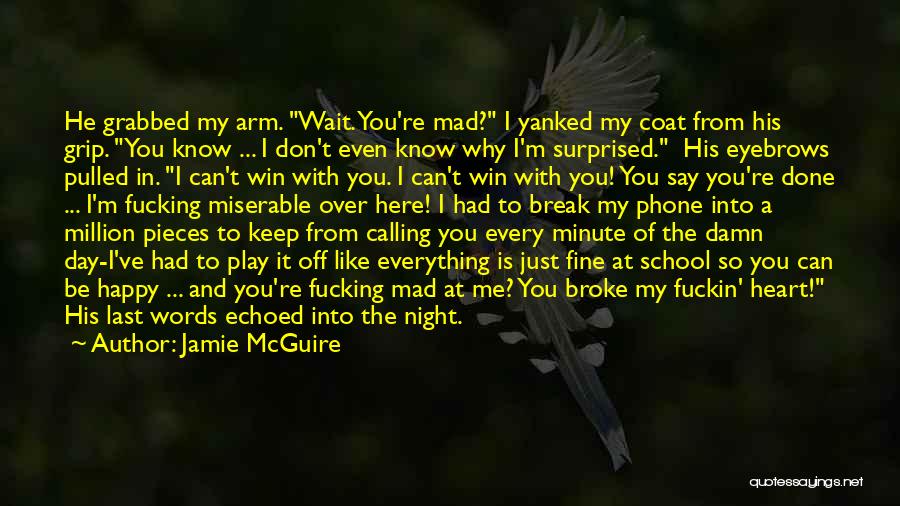You Broke My Heart Quotes By Jamie McGuire
