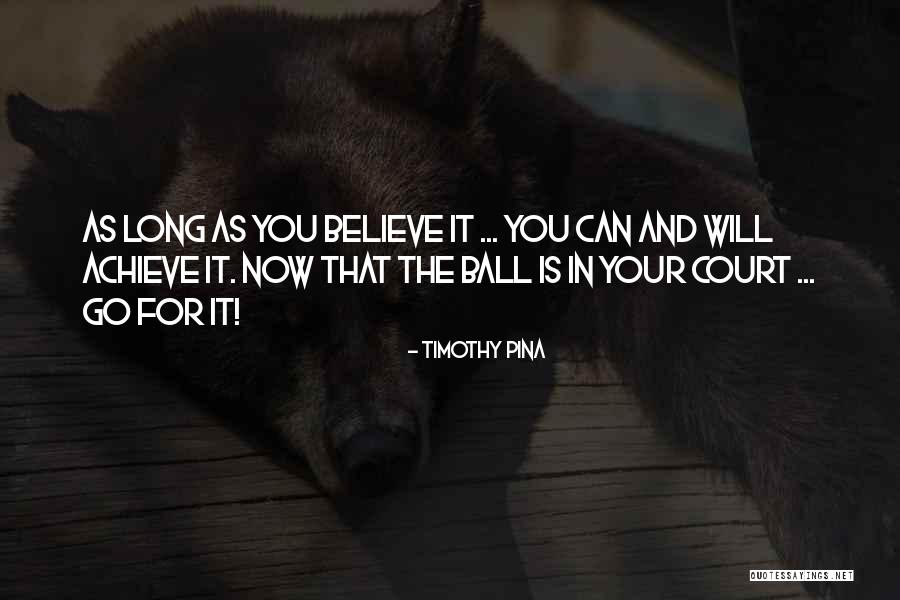 You Can Achieve Quotes By Timothy Pina