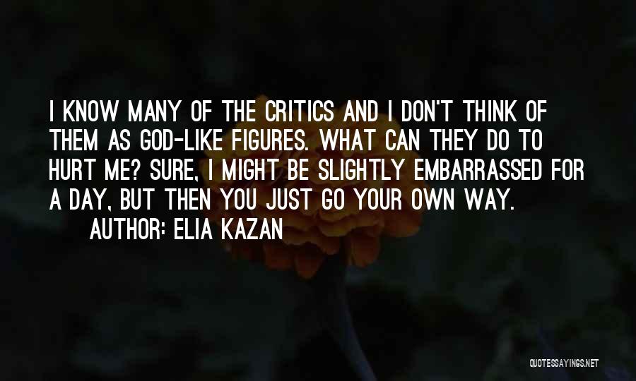 You Can Go Your Own Way Quotes By Elia Kazan