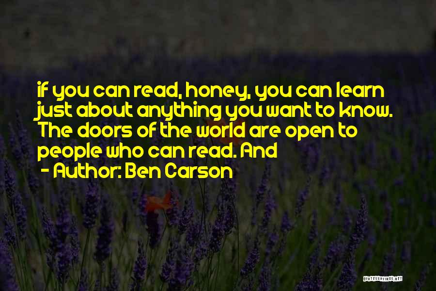 You Can Learn Anything Quotes By Ben Carson