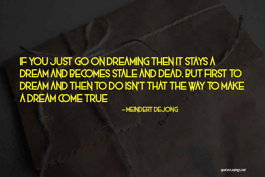 You Can Make Your Dreams Come True Quotes By Meindert DeJong You Can Make Your Dreams Come True Quotes By Meindert DeJong