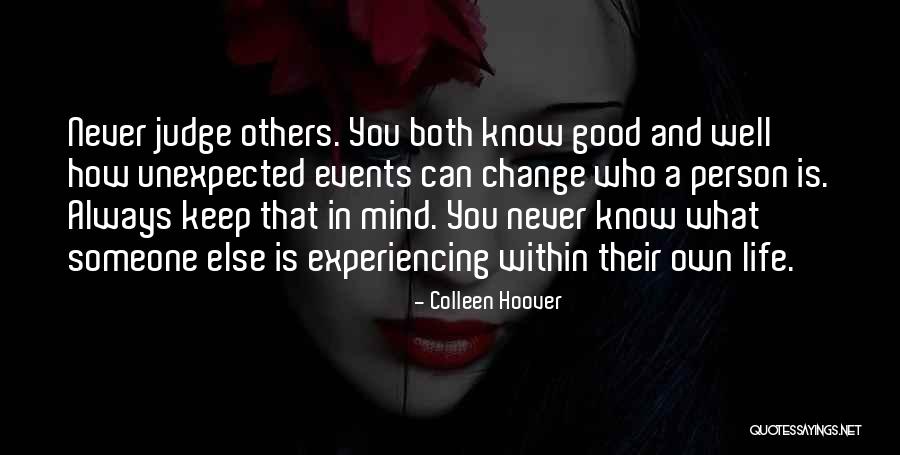 You Can Never Change A Person Quotes By Colleen Hoover