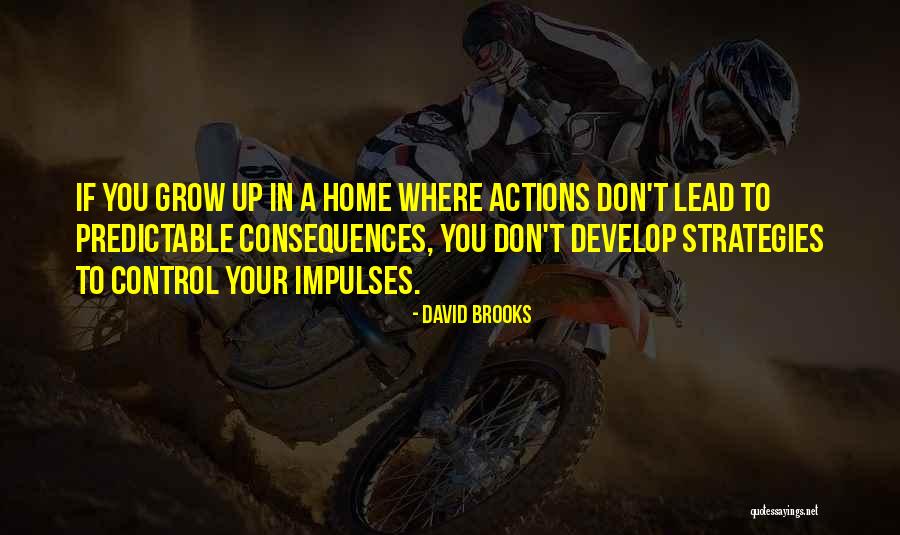 You Can Only Control Your Own Actions Quotes By David Brooks