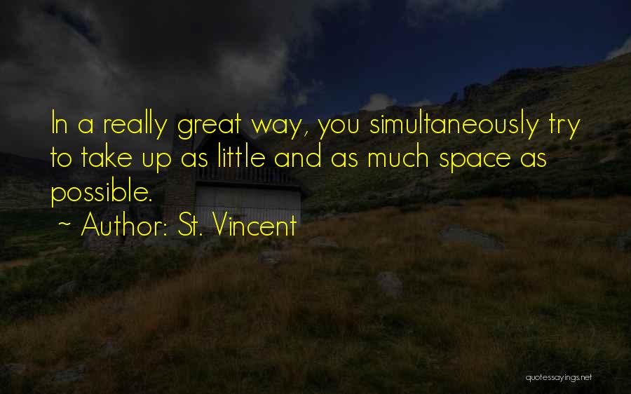 You Can Only Try Your Best Quotes By St. Vincent