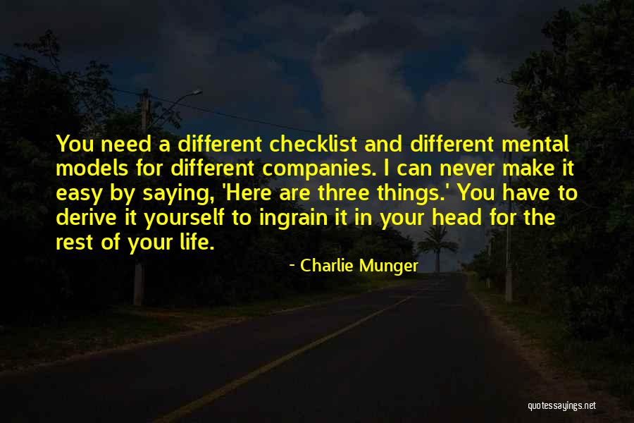 You Can Rest Easy Quotes By Charlie Munger