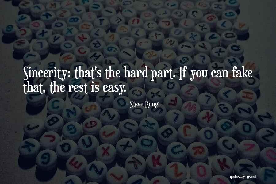 You Can Rest Easy Quotes By Steve Krug