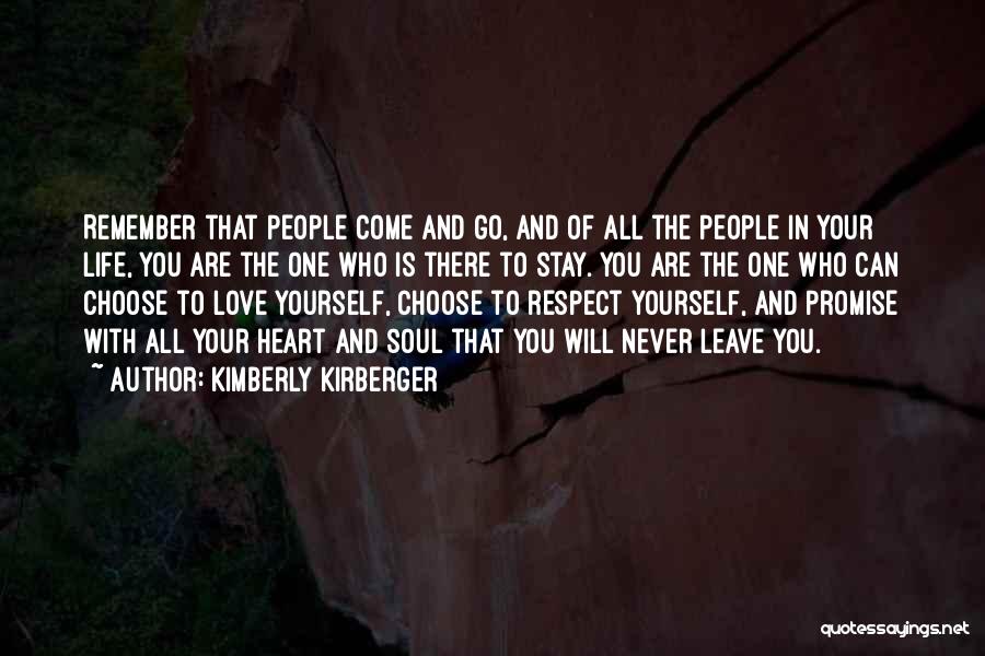 You Can't Choose Who You Love Quotes By Kimberly Kirberger
