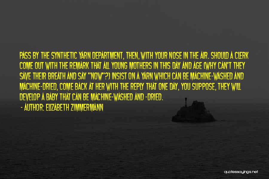 You Can't Come Back Quotes By Elizabeth Zimmermann