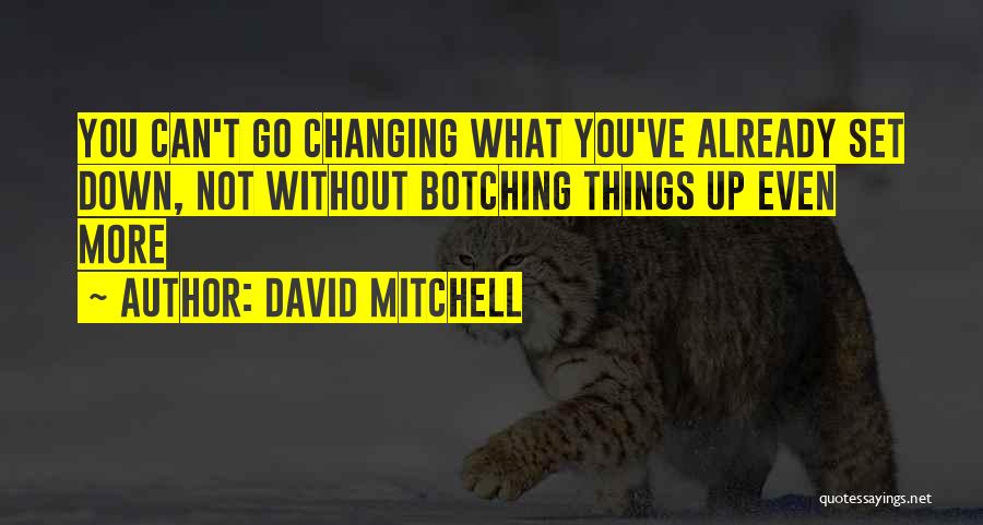 You Can't Go Quotes By David Mitchell