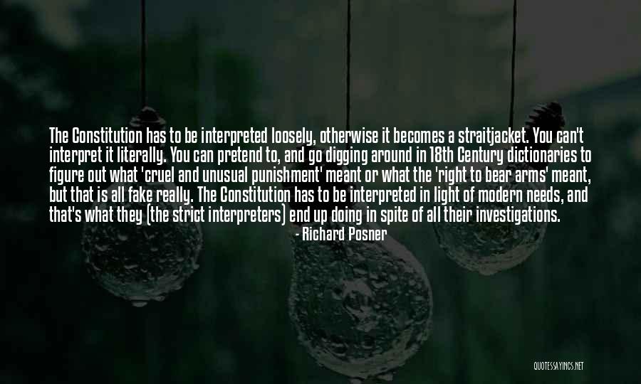 You Can't Pretend Quotes By Richard Posner You Can't Pretend Quotes By Richard Posner