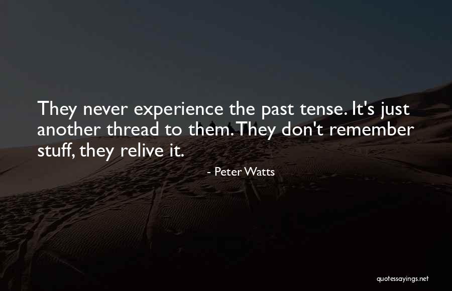 You Can't Relive The Past Quotes By Peter Watts You Can't Relive The Past Quotes By Peter Watts