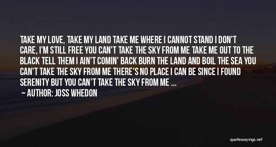 You Can't Take My Place Quotes By Joss Whedon