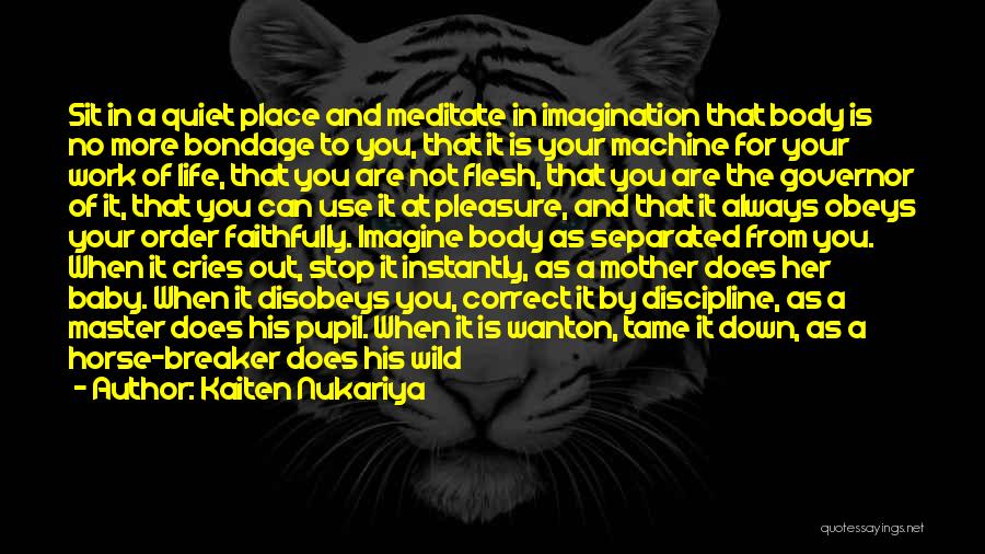 You Can't Tame Quotes By Kaiten Nukariya