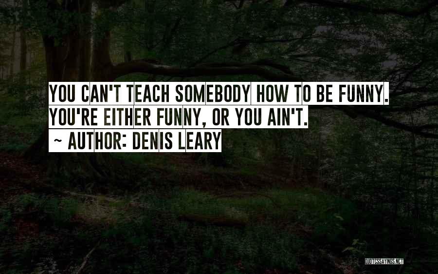 You Can't Teach Quotes By Denis Leary