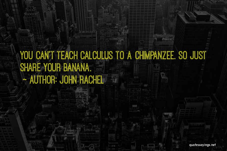 You Can't Teach Quotes By John Rachel