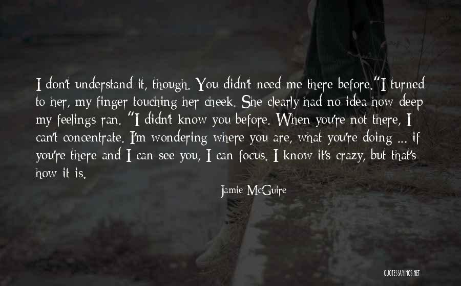 You Can't Understand My Feelings Quotes By Jamie McGuire You Can't Understand My Feelings Quotes By Jamie McGuire