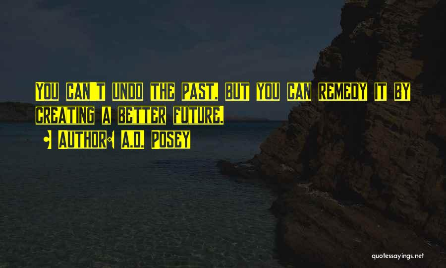 You Can't Undo The Past Quotes By A.D. Posey