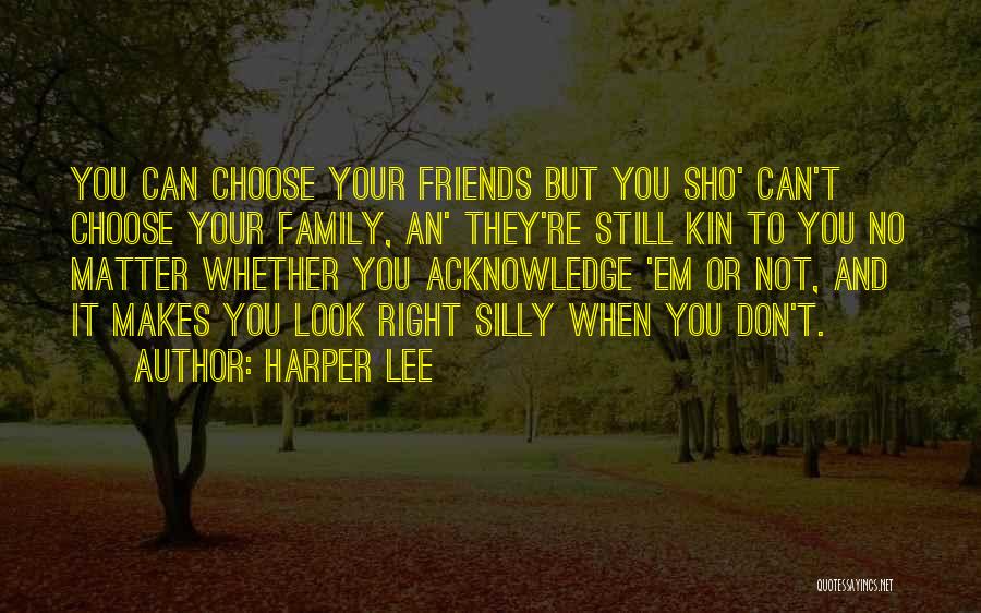 You Choose Your Friends Quotes By Harper Lee