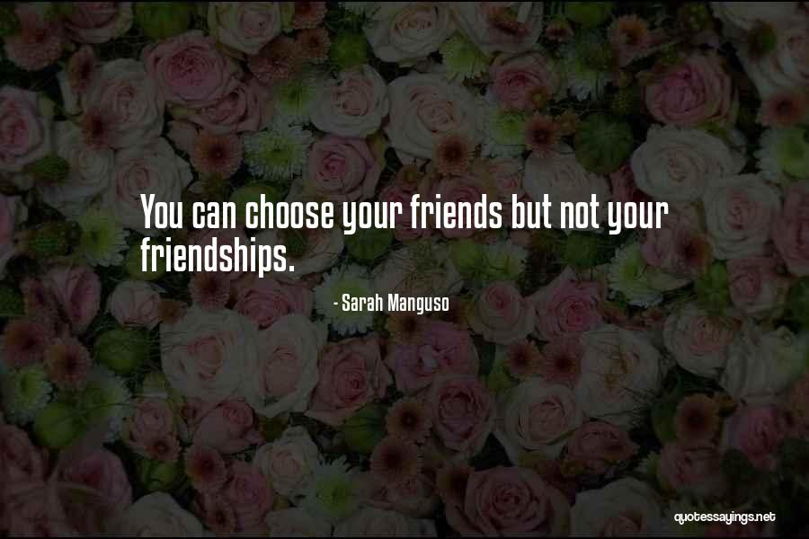 You Choose Your Friends Quotes By Sarah Manguso