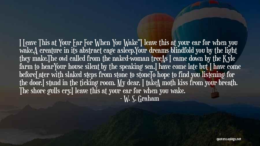 You Come In My Dreams Quotes By W. S. Graham You Come In My Dreams Quotes By W. S. Graham