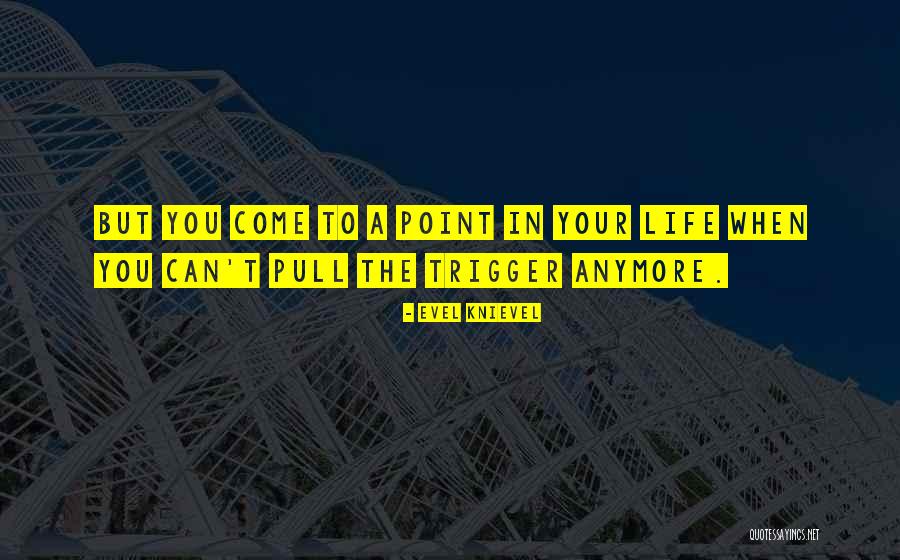 You Come To A Point In Your Life Quotes By Evel Knievel