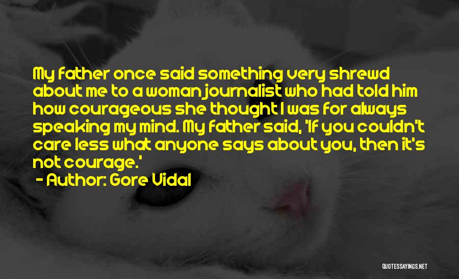 You Couldn't Care Less Quotes By Gore Vidal