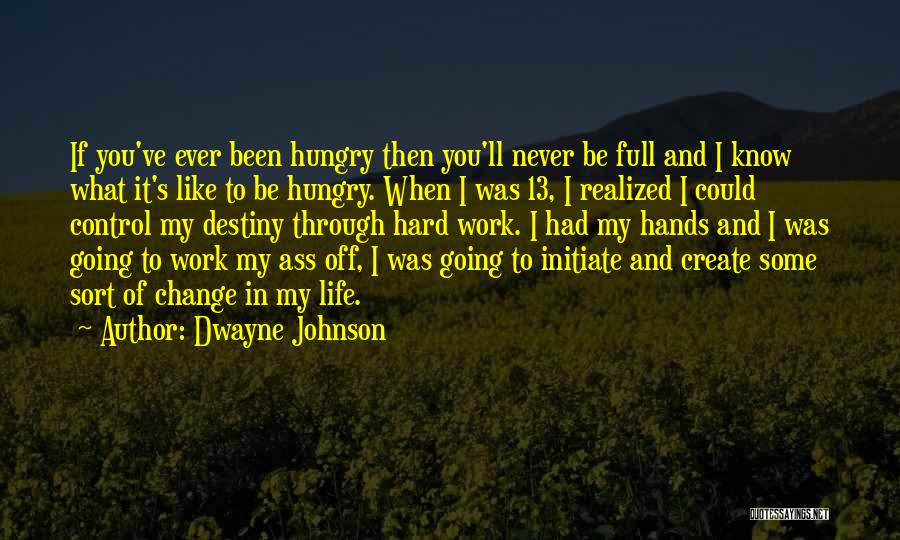 You Create Your Destiny Quotes By Dwayne Johnson