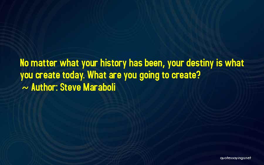 You Create Your Destiny Quotes By Steve Maraboli