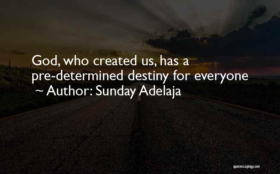 You Create Your Destiny Quotes By Sunday Adelaja