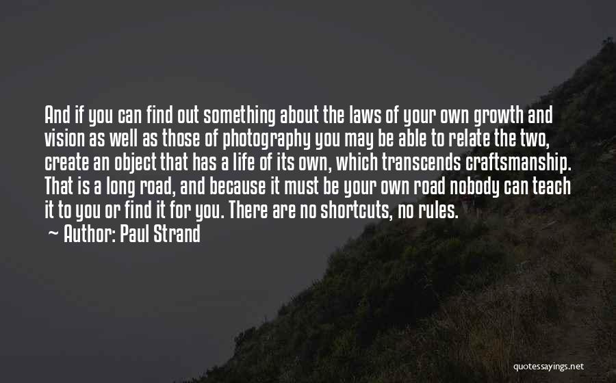 You Create Your Own Life Quotes By Paul Strand
