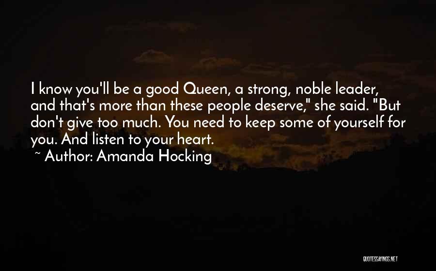 You Deserve More Than That Quotes By Amanda Hocking