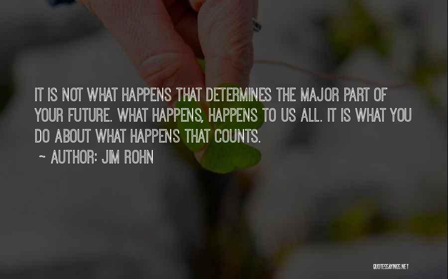 You Determine Your Future Quotes By Jim Rohn