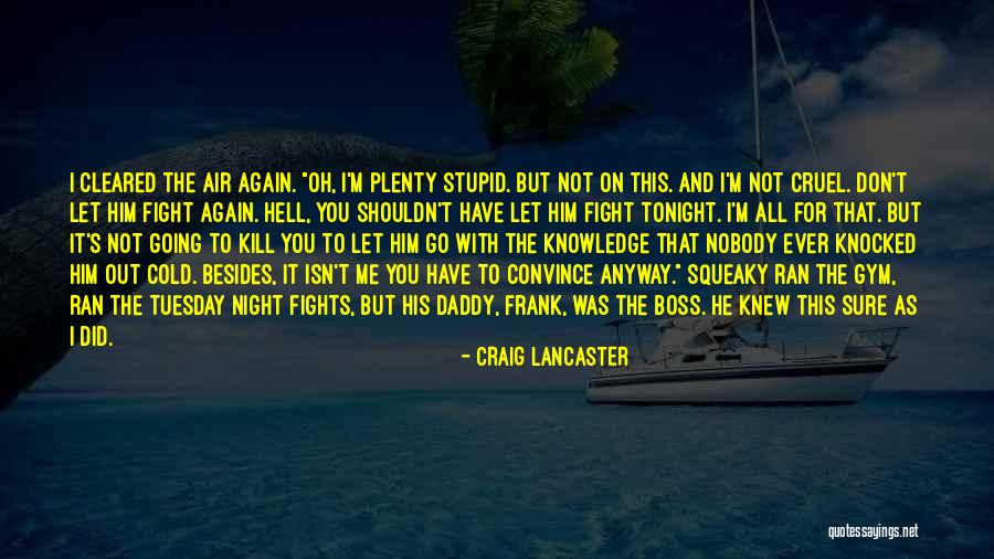 You Did It Again Quotes By Craig Lancaster