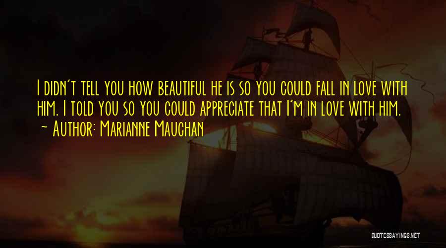 You Didn't Appreciate Her Quotes By Marianne Maughan