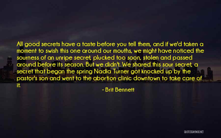 You Didn't Care Before Quotes By Brit Bennett You Didn't Care Before Quotes By Brit Bennett