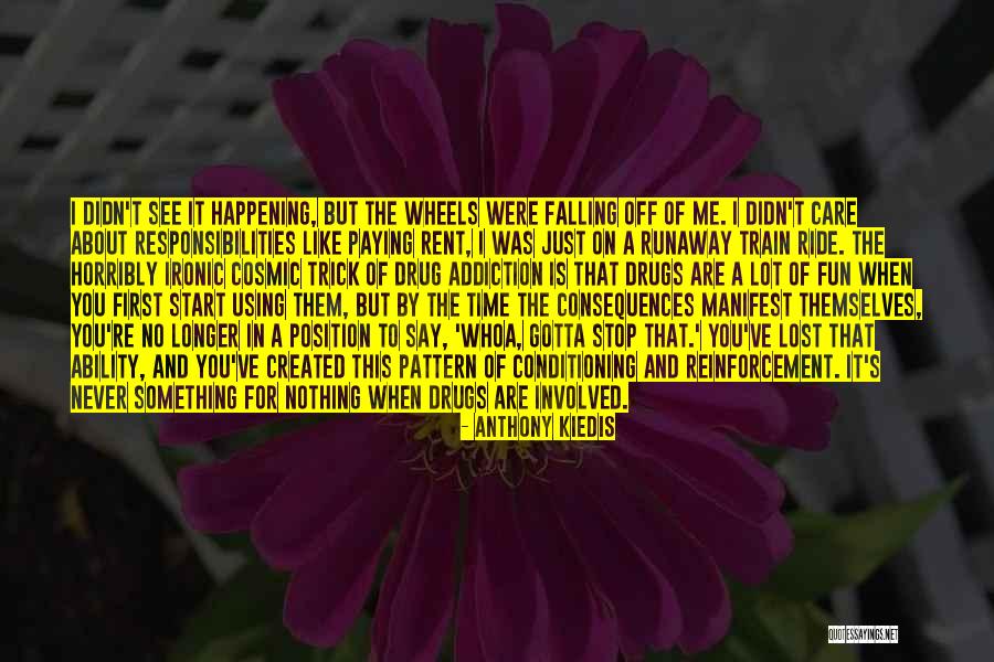 You Didn't Care Quotes By Anthony Kiedis You Didn't Care Quotes By Anthony Kiedis