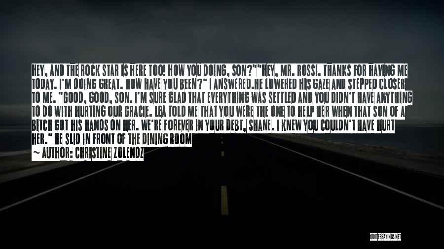 You Didn't Hurt Me Quotes By Christine Zolendz