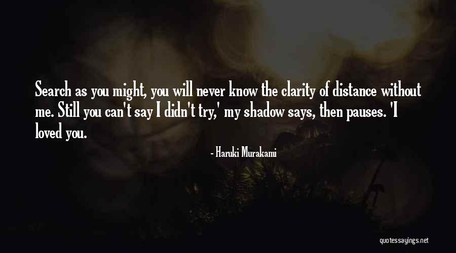 You Didn't Try Quotes By Haruki Murakami